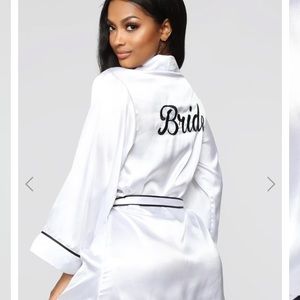 Bridal robe fashion nova